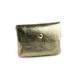 Peněženka metalická 8x11 cm, barva 3 zelená