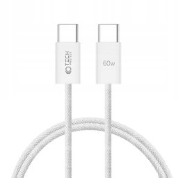Tech-Protect UltraBoost Classic YJ-0021 Kabel USB-C / USB-C PD60W/3A 100cm bílý