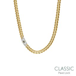 Monaco Chain Classic Plain Pavé lock 6,5mm IZ29437