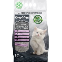 KittyMax Premium bentonit S VŮNÍ levandule 10 l 'NELZE ZASLAT V BALÍKU'
