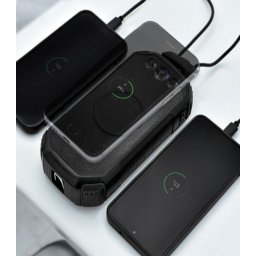 Solární powerbanka 20 000 mah - Type-C, USB a bezdrátové nabíjení