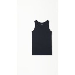 Tezenis Dětské Bavlněné Unisex Tílko Basic s Širokými Ramínky Unisex Modrá Größe 10-11