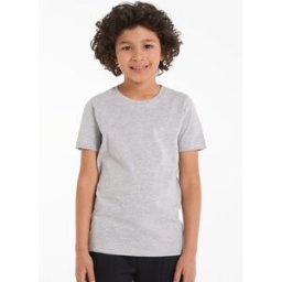 Tezenis Dětské Tričko Basic s Kulatým Výstřihem ze 100% Bavlny Unisex Unisex Šedá Größe 4-5