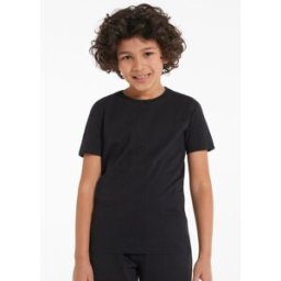 Tezenis Dětské Tričko Basic s Kulatým Výstřihem ze 100% Bavlny Unisex Unisex Cerná Größe 8-9