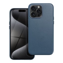 Pouzdro Leather Mag Cover na iPhone 15 Pro Max - Modré