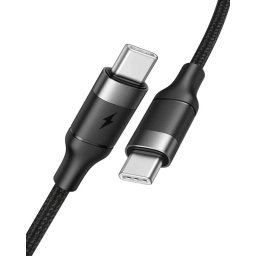 Kabel Veger CC02 100W C-C USB-C QC4.0 PD3.0 5A 1,5m černý