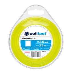 Cellfast Žací lanko čtverec STANDARD 2,0mm x 15m 35-012-CF