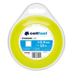 Cellfast Žací lanko čtverec STANDARD 2,4mm x 15m 35-013-CF