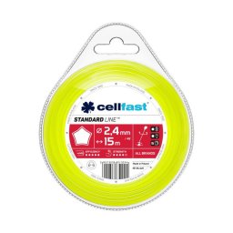 Cellfast Žací lanko hvězda STANDARD 2,4mm x 15m 35-021-CF