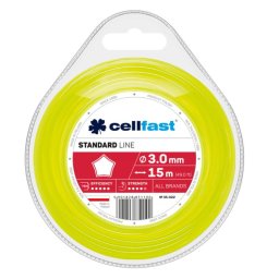 Cellfast Žací lanko hvězda STANDARD 3,0mm x 15m 35-022-CF