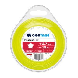 Cellfast Žací lanko hvězda STANDARD 2,7mm x 15m 35-026-CF