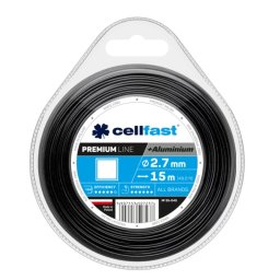Cellfast Žací lanko čtverec PREMIUM + hliníkové částice 2,7mm x 15m 35-045-CF