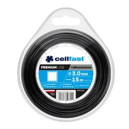 Cellfast Žací lanko čtverec PREMIUM + hliníkové částice 3,0mm x 15m 35-046-CF