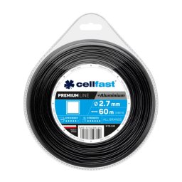 Cellfast Žací lanko čtverec PREMIUM + hliníkové částice 2,7mm x 60m 35-048-CF