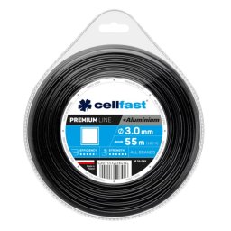 Cellfast Žací lanko čtverec PREMIUM + hliníkové částice 3,0mm x 55m 35-049-CF