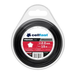 Cellfast Žací lanko hvězda PREMIUM + hliníkové částice 2,0mm x 15m 35-052-CF