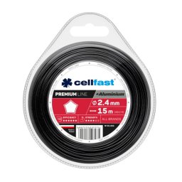 Cellfast Žací lanko hvězda PREMIUM + hliníkové částice 2,4mm x 15m 35-053-CF