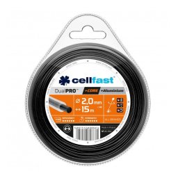 Cellfast Žací lanko kulaté DUAL PRO s jádrem a hliníkovými částicemi 2,4mm x 15m 35-063-CF