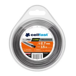 Cellfast Žací lanko kulaté DUAL PRO s jádrem a hliníkovými částicemi 2,7mm x 15m 35-064-CF