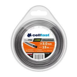 Cellfast Žací lanko kulaté DUAL PRO s jádrem a hliníkovými částicemi 3,0mm x 15m 35-065-CF