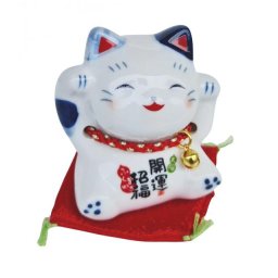 Japonská kočka štěstí Maneki Neko Fuku 6cm
