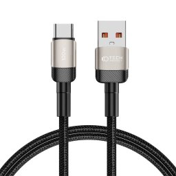 Kabel Tech-Protect UltraBoost EVO YJ-0042 USB-A / USB-C 100W/5A 1m titanový
