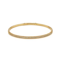 Luxusní flexi tenisový náramek s brilianty KU1749