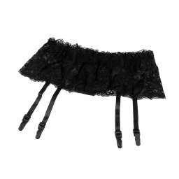 Krajkový podvazkový pás, barva 2 černá