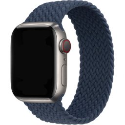 Řemínek iMore Braided Solo Loop Apple Watch Series 9/8/7 45mm - hlubokomořský (S)