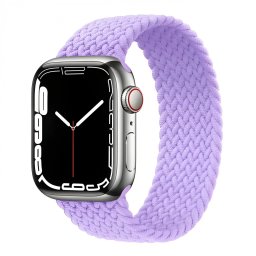 Řemínek iMore Braided Solo Loop Apple Watch Series 9/8/7 45mm - levandulově fialová (M)