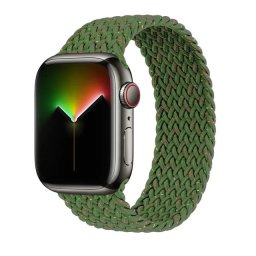 Řemínek iMore Braided Solo Loop Apple Watch Series 9/8/7 45mm - unity green (L)