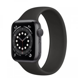 Řemínek iMore Solo Loop Apple Watch Series 9/8/7 45mm - Černá (M)