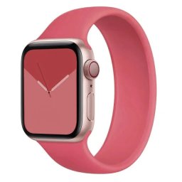 Řemínek iMore Solo Loop Apple Watch Series 9/8/7 45mm - Červená kamélie (XS)
