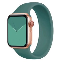 Řemínek iMore Solo Loop Apple Watch Series 9/8/7 45mm - Piniově zelená (S)