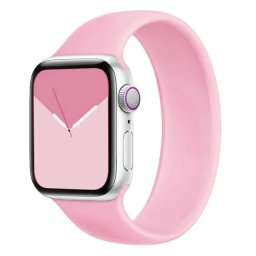 Řemínek iMore Solo Loop Apple Watch Series 9/8/7 45mm - Světe růžová (S)