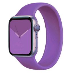 Řemínek iMore Solo Loop Apple Watch Series 9/8/7 45mm - Tmavě fialová (S)