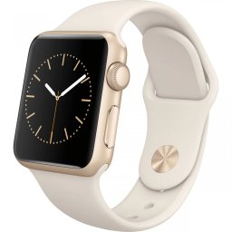 Řemínek iMore SmoothBand pro Apple Watch Series 9/8/7 (45mm) - Anticky bílý