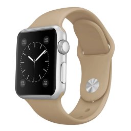 Řemínek iMore SmoothBand pro Apple Watch Series 9/8/7 (45mm) - Béžový