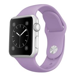 Řemínek iMore SmoothBand pro Apple Watch Series 9/8/7 (45mm) - Fialový