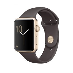 Řemínek iMore SmoothBand pro Apple Watch Series 9/8/7 (45mm) - Kakaově hnědý
