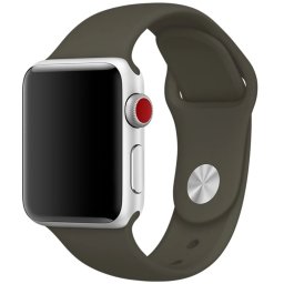 Řemínek iMore SmoothBand pro Apple Watch Series 9/8/7 (45mm) - Olivový tmavý