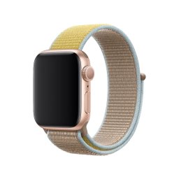 Řemínek iMore NYLON Apple Watch Series 9/8/7 45mm - Hnědobéžový