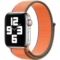 Řemínek iMore NYLON Apple Watch Series 9/8/7 45mm - Kumquat