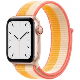 Řemínek iMore NYLON Apple Watch Series 9/8/7 45mm - Maize-White