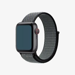 Řemínek iMore NYLON Apple Watch Series 9/8/7 45mm - World Indigo/Lime Blast