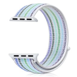 Řemínek iMore NYLON STRIPES Apple Watch Series 9/8/7 (45mm) - Duhový modrý