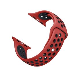 Řemínek iMore SPORT pro Apple Watch Series 9/8/7 (45mm) - Červený/Černý