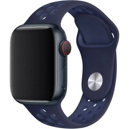 Řemínek iMore SPORT pro Apple Watch Series 9/8/7 (45mm) - Midnight Navy/Mystic Navy