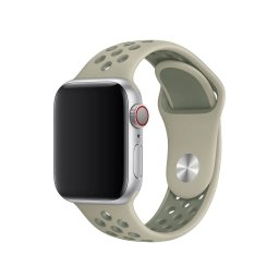 Sportovní řemínek SPORT pro Apple Watch Series 9/8/7 (45mm) - Smrkově/Lišejníkově šedý