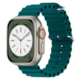 iMore Oceánský řemínek pro Apple Watch Series 9/8/7 (45mm) - Modrozelený